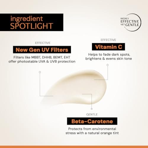 Deconstruct 5% Vitamin C Gel Sunscreen for Oily Skin SPF 50 PA++++ | Brightens Skin Tone | New Gen UV Filters | Lightweight & Non-greasy | In vivo tested | For Men & Women - 50g 2