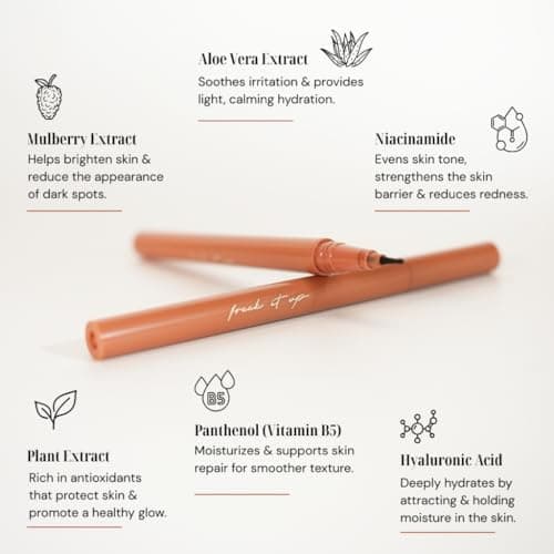 Mrucha Beauty Dotty AF Natural Faux Freckle Pen, Water Ink Formula, Dark Brown Shade, Precision Tip Beauty Mark Enhancer | 2ml 2