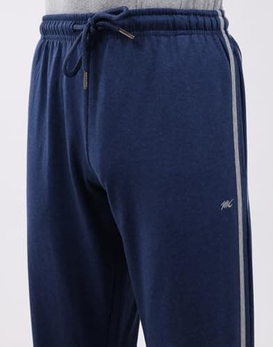 Monte Carlo Men's Regular Fit Solid Track Pants | Drawstring Closure | Side Pocket Sports Lower | Comfortable & Stylish Lower for Men's Blue XL (Pack of-1) 6
