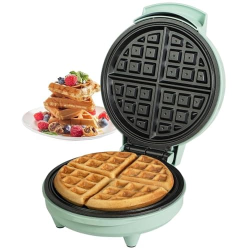 SHIVANTARA Mini Waffle Maker Machine 3-in-1 | 4 Inch Compact Waffle Iron | 350W Non-Stick Sandwich, Pancake & Dessert Maker | Easy to Clean Kitchen Appliance | Perfect for Breakfast & Snacks 3