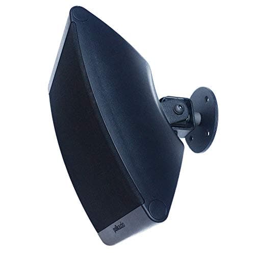SAFWE® SM03 Wall Bracket Ceiling Mount Stand for Atmos Speaker | Universal Steel Mount for Hi End Satellite Small Size Bookshelf Speakers | Dual Use Wall or Ceiling Installation (Set of 2) - Black 3