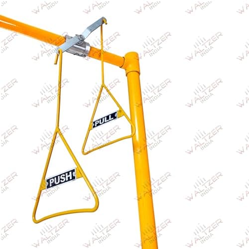 WALTZER INDIA Combination Eye Wash Station/Foot Operated Emergency Shower Eyewash Station Stand Plumbing Eye Washing Unit for Industrial & Commercial & Lab Use, 2 in 1 – Yellow Color 3