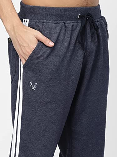 UZARUS Men's Regular Fit Joggers Trackpants (3XL, Navy) 5