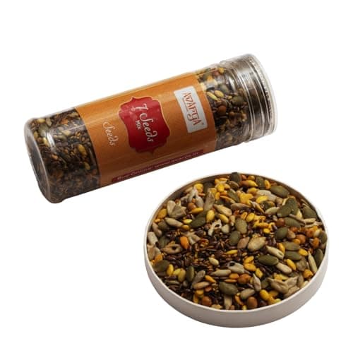 Avarya 7 Seeds Mix 200 Gms | Pumpkin Seeds, Sunflower Seeds, Watermelon Seeds, Flax Seeds, Chia Seeds, Sesame Seeds, Soy Nuts | Roasted & Salted | Superfood Blend | High in Fibre | Pack of 1