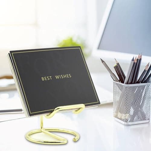 FEORA Phone Stand for Desk Cute Metal Gold Phone Holder for Bed Accessories Compatible with All Mobile Phones iPhone Switch iPad Mobile Stand for Desk Mobile Holder for Home Phone Holder for Table 4