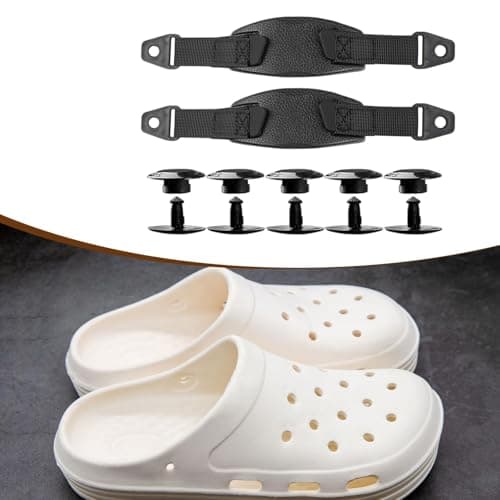Meadawgs® Hole Shoes Back Strap Comfortable Shoe Ankle Belt for Sandals Slippers Slide Black|Clothing, Shoes & Accessories | Womens Accessories | Shoe Chs|1 Pair Hole Shoes Back Strap 5