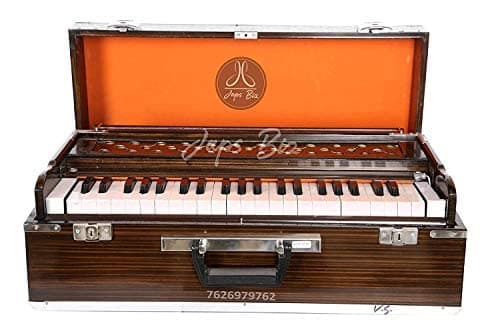 Salablez® Deluxe Harmonium | 7 Bellow | 42 Sur/Keys | With Coupler | Free Padded Carry Bag | ~440Hz Long Sustain Sound | Ideal for Yoga Bhajan Kirtan DJ | For Boys Girls Adults Musical Instrument