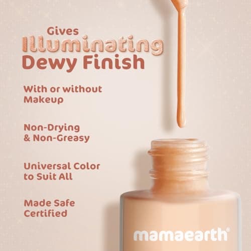 Mamaearth Hydra-Glow Illuminating Drops With Vitamin C & Hyaluronic Acid - 15Ml | All Skin Type Multi-Purpose Primer Drops |Light Moisturizes Skin | Gives Non-Greasy Dewy Finish 5