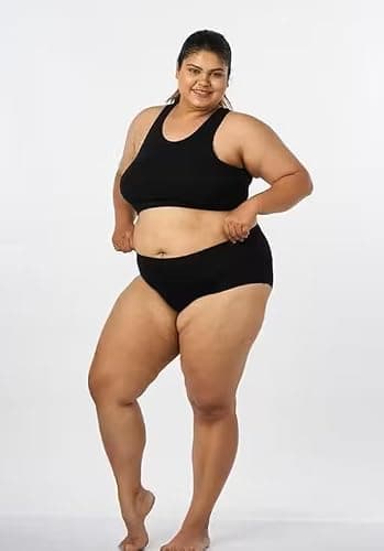 Foxique Women's Full Coverage Plus Size Panties, Breathable Cotton Stretch Jumbo Underwear - Pack of 6 (in, Alpha, 4XL, Plus) Multicolour 5