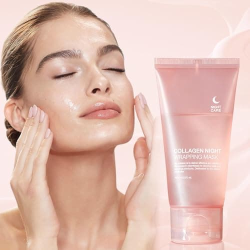 BYKOINE Collagen Night Mask Overnight Peel-Off (Korean Skincare) | Hydration & Elasticity Care for Glowing Skin| Overnight Collagen Face Mask | Peel-Off Wrapping Mask for Firming, Hydration & Radiant  2