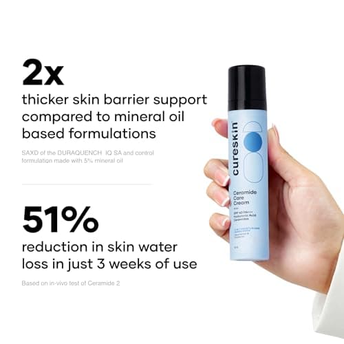 Cureskin Ceramide Moisturiser SPF 40 PA+++ Skin Barrier Repair Face Moisturizer for Men and Women | Hyaluronic Acid Moisturizer for Face | Anti Aging Cream for Women and Men 4