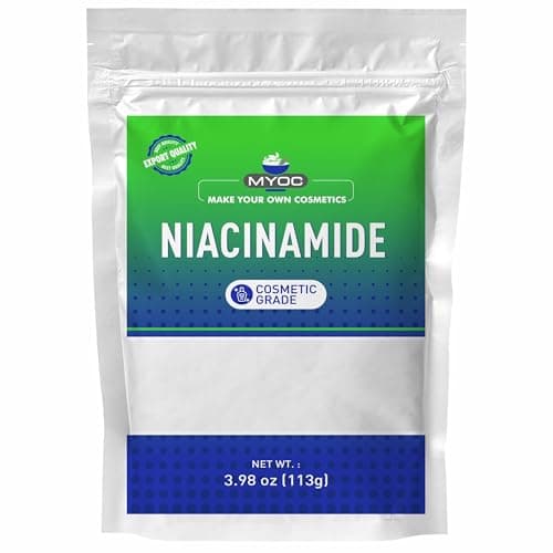 MYOC Niacinamide Powder for DIY skincare - 113 g — cosmetic grade vitamin B3 for face serum, moisturiser and face wash formulations