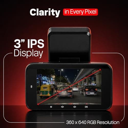 CP PLUS Dash Cam for Car CP-F89B | True 4K 8MP Dual Dashcam Front and Rear Camera | Sony STARVIS 2 IMX678 | Built-in GPS | WiFi (AP Mode) Dashcam | 3" Display | WDR Night Vision | Supports 1TB SD Card 4