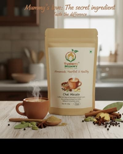 TUMMY & MUMMY Premium Chai Masala 100gm | Authentic Indian Spice Blend for RestaurantStyle Kadak Chai | Homemade Aromatic Tea Spice 5