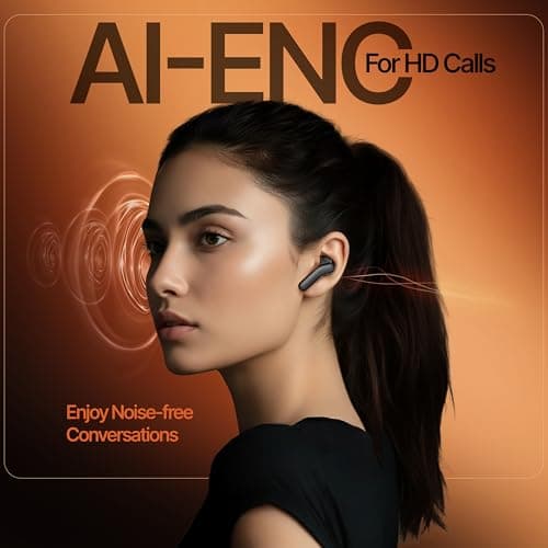 Mivi DuoPods Roar (New Launch) 13mm AAC Audio Tech | AI-ENC | Dual Mic | 5.3 Bluetooth Ear Buds | 70Hrs Battery | Fast Charge | IPX4 | Low Latency | Gaming Earbuds 4