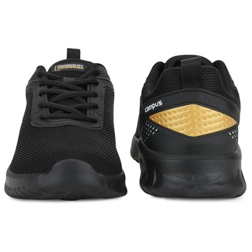 Campus Men's Wells BLK/Gold Running Shoes - 9UK/India CG-552 3