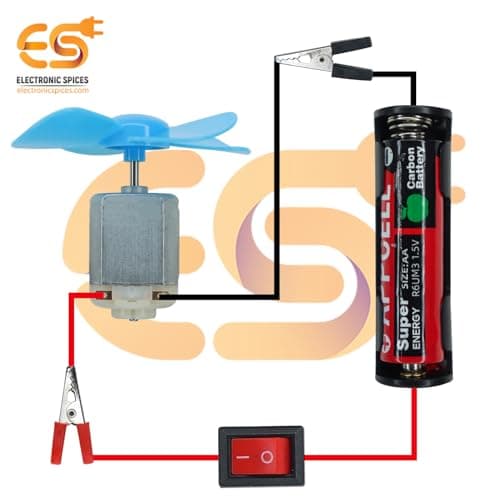 THDCO Science Experiment Kit for Kids | Electronic STEM Learning Set | Electric Circuit DIY Project with Motor Fan | Educational School Toy | Classroom Home Student Experiments | Age 6+ | India 5