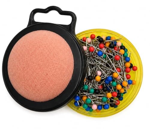 2 Box Pony Cushion HeadPins for Sewing | Multi Color Dressmaking pins | Tailoring Pins for Fabric | Sewing Accessories for Tailors & Boutiques | 2 Box