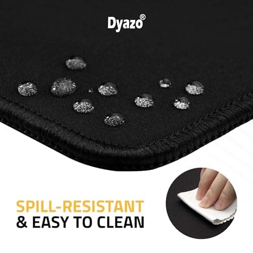 Dyazo Large World Map Anti-Slip Extended Desk Mat| Mouse Pad | Water Resistant Mat for Laptop| Computer Size 800 x 300 x 3 mm (Black No Logo) 5