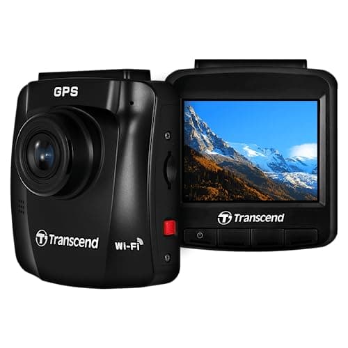 Transcend DrivePro 250 Dash Camera for Car | Dashcam for Cars | Car Dash Camera |2K QHD 1440P| Sony STARVIS™ | WiFi | GPS | Build-in Battery&Display | 2 Yrs Manufacturer's Warranty | Made in Taiwan