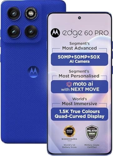 Motorola Edge 60 Pro (Blue 12GB RAM 256GB Storage) 5