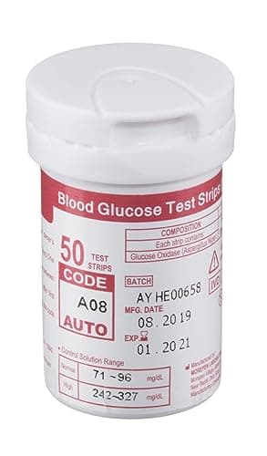 Dr. Morepen BG-03 Blood Glucose Test Strips, 50 Strips (Black/White)(Only Strips, No Glucometer) 4