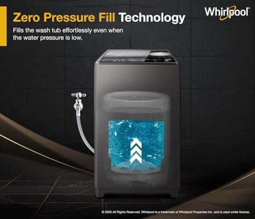 Whirlpool 6 kg Magic Clean 5 Star and Digital Display Fully Automatic Top Load Washing Machine Grey (MAGIC CLEAN 6.0 GENX GREY 5YrMW 4