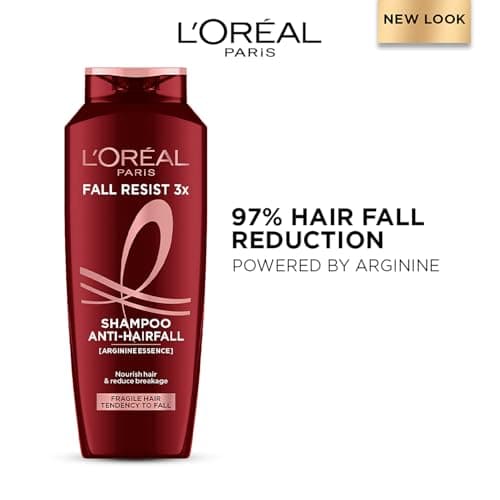 L'Oreal Paris Anti-Hair Fall Shampoo, Reinforcing & Nourishing for Hair Growth, For Thinning & Hair Loss, With Arginine Essence and Salicylic Acid, Fall Resist 3X, 340ml 2