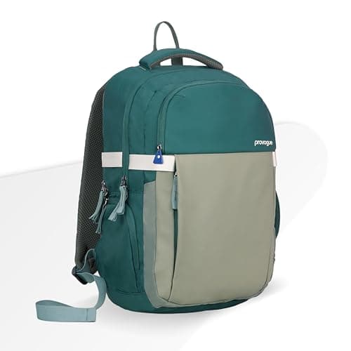 Provogue Urban Laptop Backpack 30L with 3 large compartments and Rain Cover | Backpack Bag for Man, Laptop Bag 15.6 Inch, Travel & Office Backpack for Men and Women with Laptop Compartment | Green 2