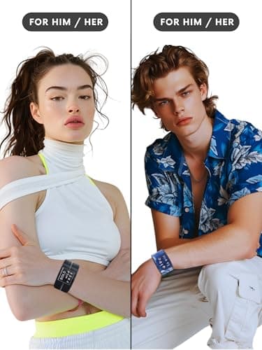 Bold Wild Free - Black Bold & Sleek + Vive la Vie - Blue Denim Ripped Jeans Print Fashion Bracelets Combo | Unisex Designer Wristbands | Premium, Limited Edition, Gift Ready | Handcrafted in India 2