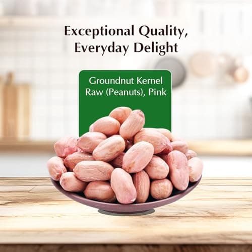 Amazon Brand - Vedaka Raw Peanuts, Pink, 1kg 3