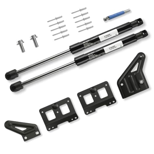 TRAC Hand Free Hood/Bonnet Opening Gas Spring System Compatible with Mahindra THAR &Thar ROXX (Gas Springs + Brackets) -ULTRA Lift Dynamic Gas Spring | Car Accessory | Easy Installation 2