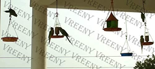 Vreeny Sparrow Bird Water Feeder (Sparrow Terra Cotta, Pack of 03) 3