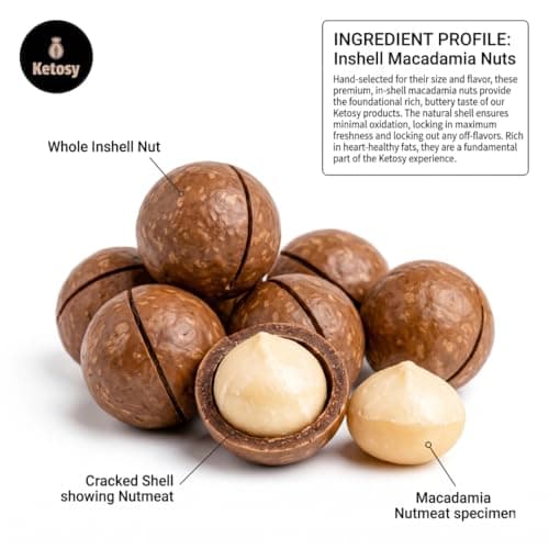 Ketosy Premium In-Shell Macadamia Nuts Vanilla Flavoured - 500g | Crunchy Roasted Exotic Dry Fruits | Rich in Healthy Fats & Protein | Gourmet Snack | Natural & Fresh 5