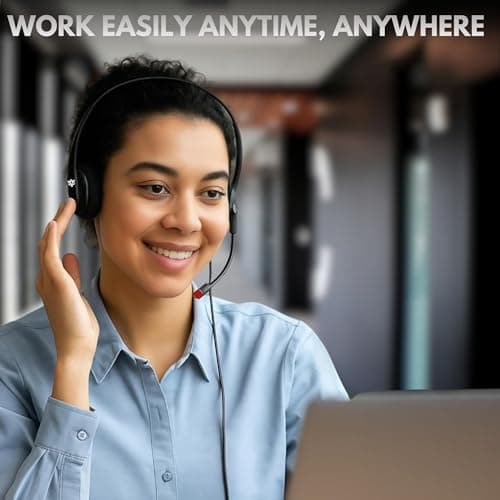 Metaind Wired USB Headphone META_MT500 with Noise-Cancelling Mic | Perfect for Teams, Zoom & Call Center Use | Comfortable & Durable Headset for PC & Laptop 5