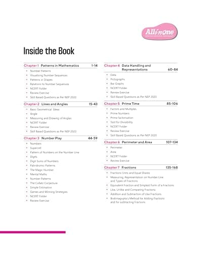 Arihant All in One Mathematics Class 6 for CBSE Exam 2025-26 | Based on the latest NCERT Ganita Prakash | Competency-Based Questions for Class 6 | ... Study, Complete Practice, Complete Assessment 3