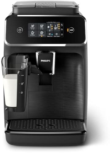 PHILIPS Versuni Latte Go Fully Automatic Bean To Cup Espresso Coffee Machine,3 One Touch Button Coffees(Cappuccino,Black Coffee,Espresso),15 Bars,Ceramic Grinder-2 Year Brand Warranty-Ep2230/10 5