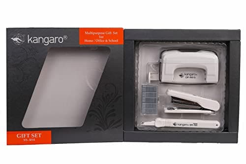 Kangaro Desk Essentials SS-10H Combo Gift Pack|Stationery Gift Set for Office, Diwali, Weddings, Birthday, Holiday Presents, Celebrations|Ivory, Packof 1 | Color May Vary 2