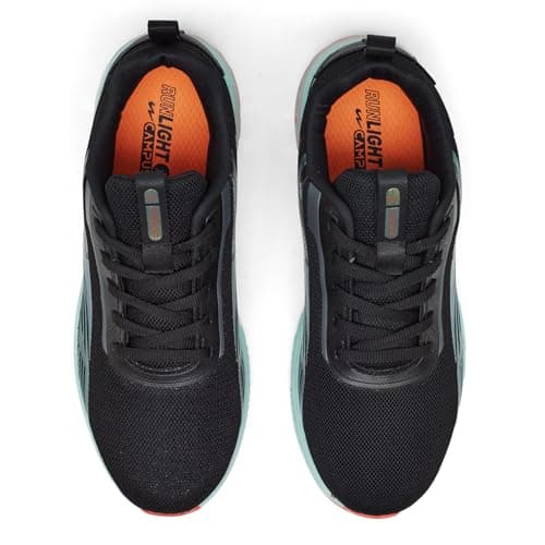 Campus Men's First Running Shoes BLK/MATTLIC.GRN - 9UK/India 4