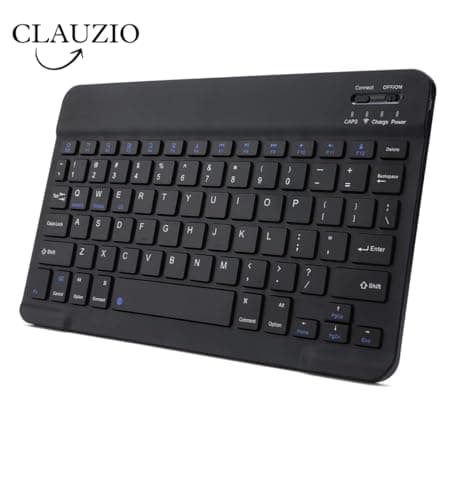 CLAUZIO Wireless Keyboard for IPad,MacOS,Apple,Android or Chrome os Compatible with Pc, Mac, Laptop, Smartphone, Tablet Wireless Bluetooth Multi-Device- Black 3