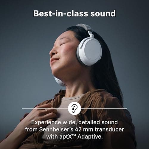Sennheiser Momentum 4 Wireless Over Ear Headphones, German Design, ANC, 60h Battery, Customizable Sound, 4 Digital Mics for Crystal-Clear Calls, Multipoint Connectivity, 1 Yr Warranty, Graphite 2