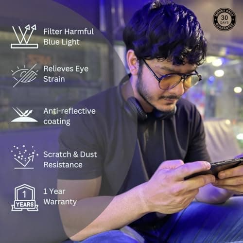 Sleepaxa® Elixir Modern Stealth Eyewear | NeuroCalm FLX+ Daytime Focus Lenses | Blue-Light Filtering Yellow Tint for Energy & Digital Clarity | Translucent Black Acetate (Smoke Grey) 5