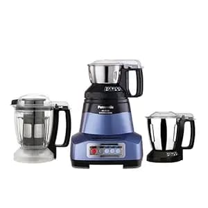 Panasonic Heavy Duty Mixer Grinder For Kitchen MX-AE387 (Lavender) Monster Series Powerful 2000W Motor | 2 Stainless Steel Multipurpose + 1 Juicer Jar | Warranty 2 Years on Product & 5 Years on Motor