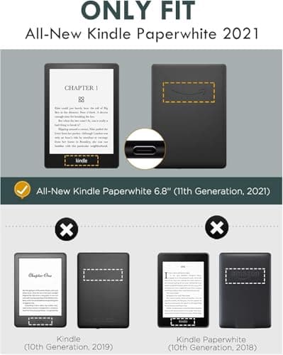 VERTUS® Premium Tempered Glass Screen Protector for All-new Kindle Kindle Paperwhite 6.8" (11th Gen-2023/2021) || Paperwhite Signature Edition 6.8" || Paperwhite Kids 6.8" (11th Gen) [2-PACK] 2
