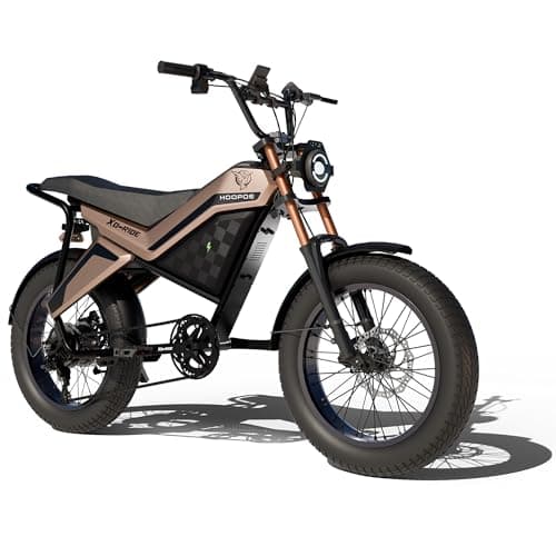 HOOPOE BIKES XO-Ride Conqueror Electric Cycle – 250W Rear Hub Motor | Bright LED Display | Shimano 7-Speed | 36V 15Ah Battery | Up to 60 km Range | 2-Seater (Rose Gold)