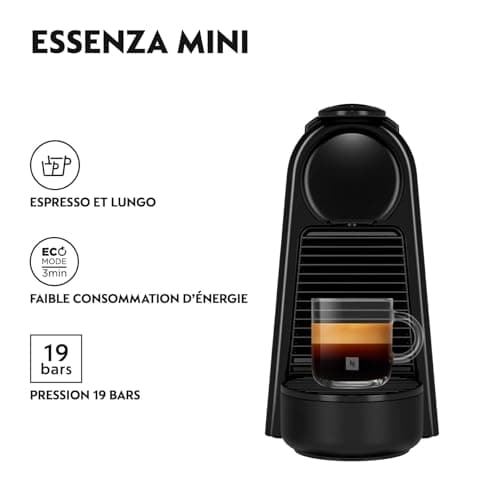 Nespresso Essenza Mini Espresso Machine By De'Longhi, Black, Pack of 1 2
