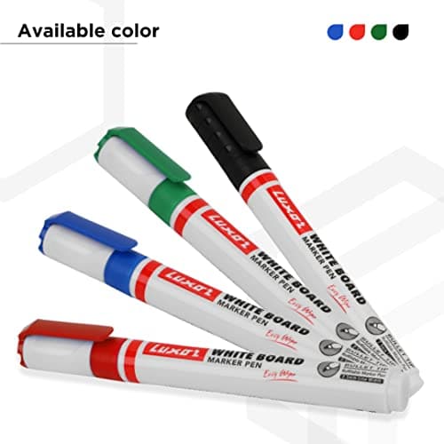 Luxor Whiteboard Marker Pen, Black - Pack of 10 - Perfect for Clear, Smooth Writing on Whiteboards 4