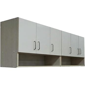 SPECIALITY PANELS Multipurpose Storage Cabinet & Adjustable Shelf Space Organizer Engineered Wood Termites Resistance Wall Mounted for Office, Kitchen, Bedroom (Grey & Highland Pine, Door 2)