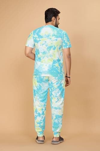 Men's Night Suits and Dress - Sleepwear Nightwear Online in India - Night Suit for Men (Green, XL) 4