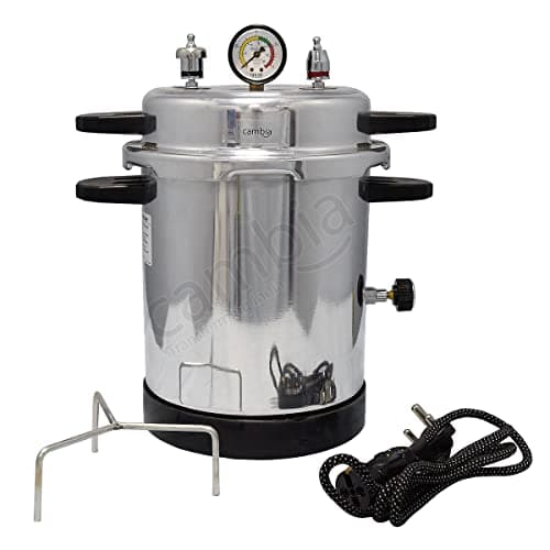 Cambia Electric Autoclave 13 Litre (9"x11") with Dressing Drum (8"x8") 3